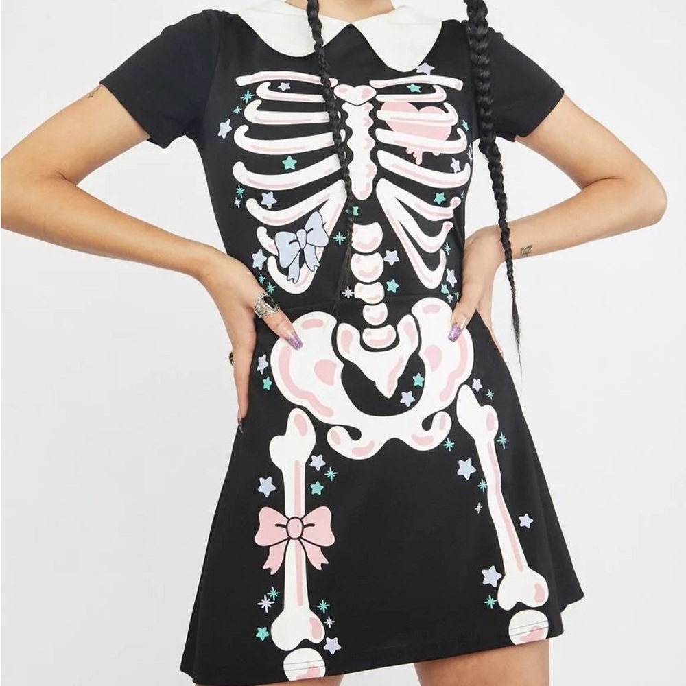 NEW Skeleton Dress Costume / Halloween